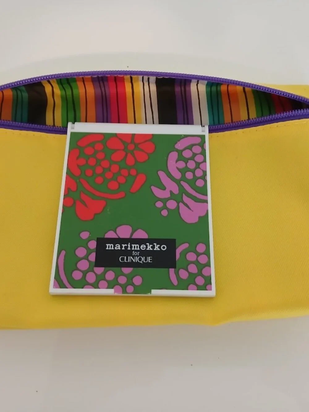 MARIMEKKO for CLINIQUE Compact Mirror and Makeup Bag
